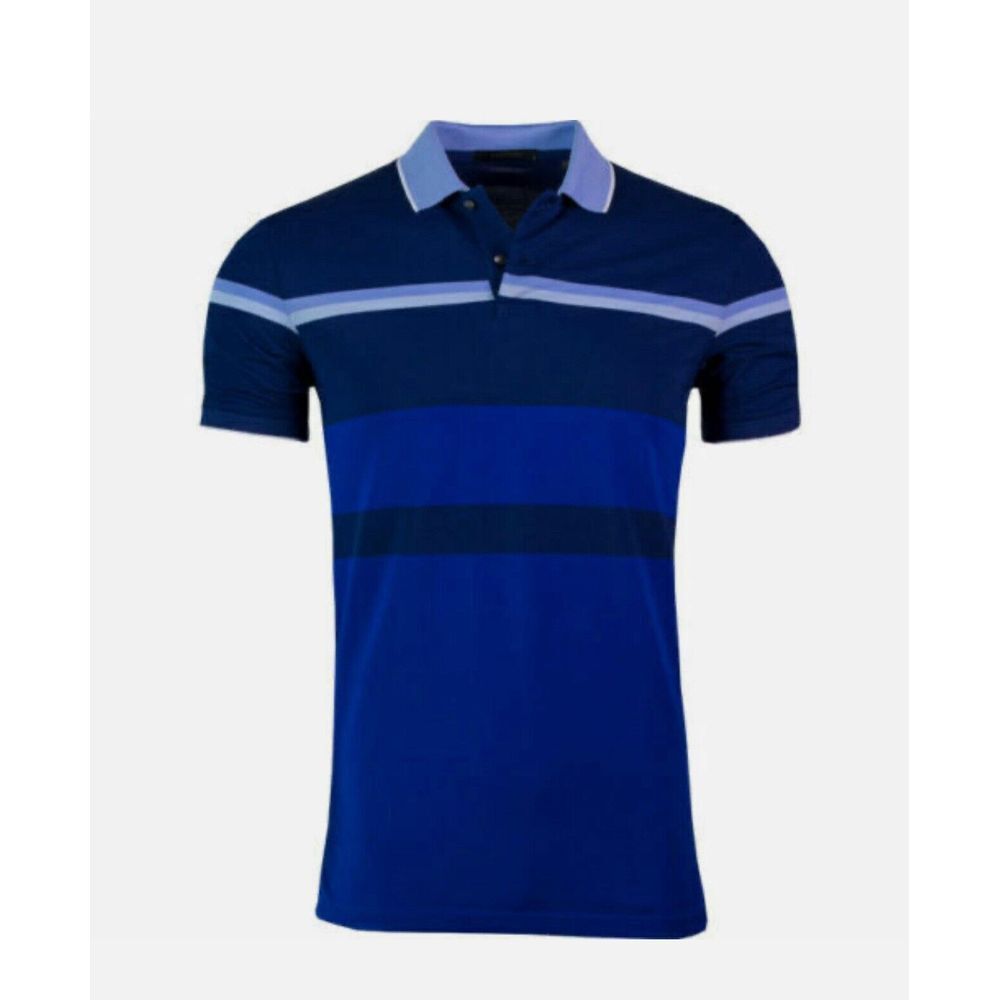 Greyson Men's Polo Blue Striped Size‎ Large